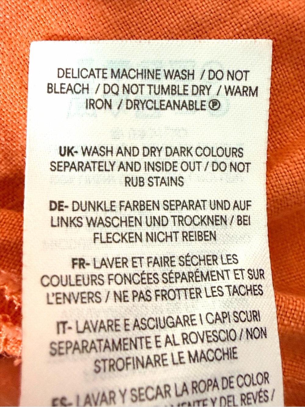 Boden Linen Blend Pintuck Ruffle Tunic Dress Size 14R - Picture 8 of 8